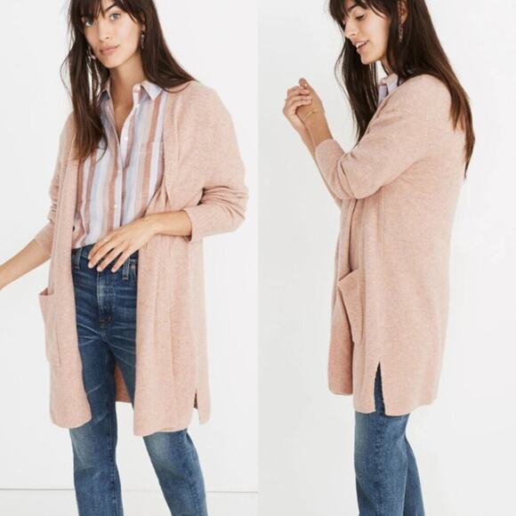 Madewell Sweaters - Madewell Kent Cardigan Sweater Coziest Yarn in Heather Carnation